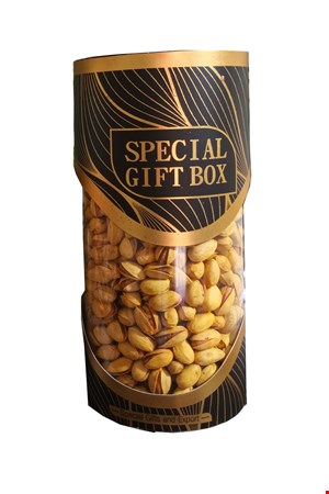 پسته آجیلی کادویی (پک مشکی-طلایی)  850گرم